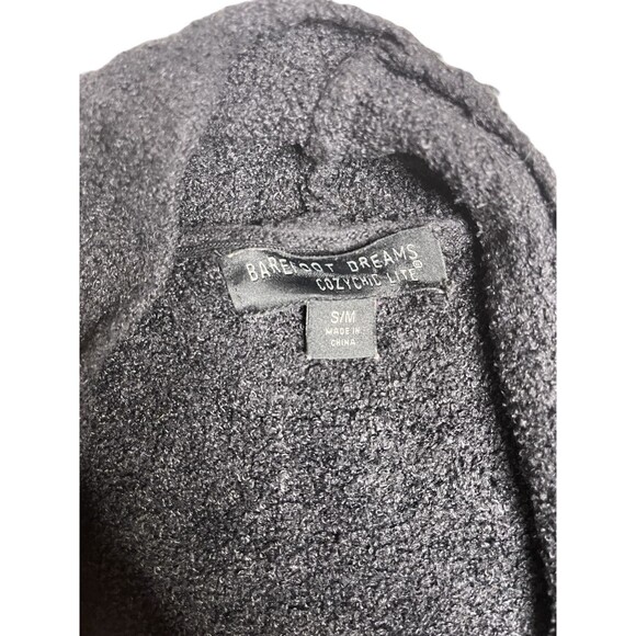 Barefoot Dreams Cozy Chic Lite Cascade Cardigan Sweater Black Women S / M - Picture 4 of 10